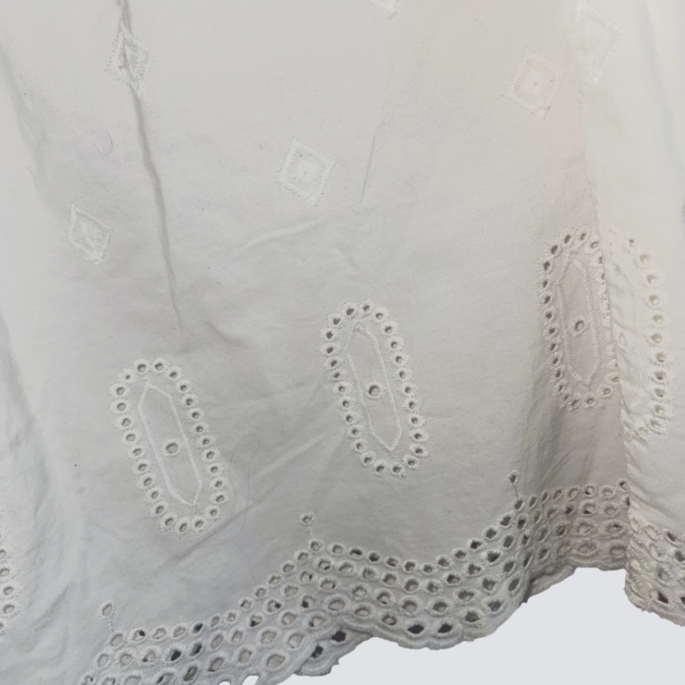 EUC! Loft, White Eyelet Top - Picture 4 of 4